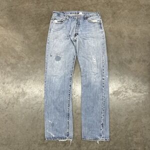 VTG Levi's 501 Jeans Button Fly 90s Regular Fit Straight Leg Mens 32x32